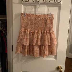 RESET by Jane Ruched Mini Skirt with Floral